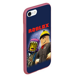 Чехол iPhone 7/8 матовый ROBLOX, цвет: 3D-малиновый — фото 2