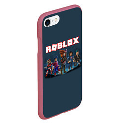 Чехол iPhone 7/8 матовый ROBLOX, цвет: 3D-малиновый — фото 2