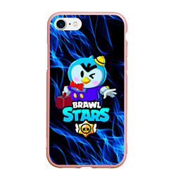 Чехол iPhone 7/8 матовый BRAWL STARS MRP, цвет: 3D-светло-розовый