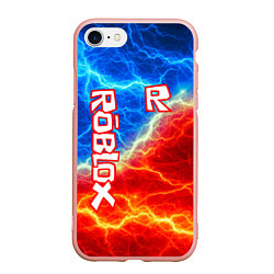 Чехол iPhone 7/8 матовый ROBLOX, цвет: 3D-светло-розовый