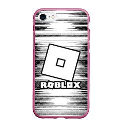 Чехол iPhone 7/8 матовый Roblox, цвет: 3D-малиновый
