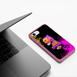 Чехол iPhone 7/8 матовый BRAWL STARS SANDY, цвет: 3D-малиновый — фото 2