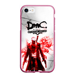 Чехол iPhone 7/8 матовый Devil may cry, цвет: 3D-малиновый