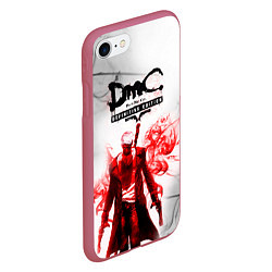 Чехол iPhone 7/8 матовый Devil may cry, цвет: 3D-малиновый — фото 2