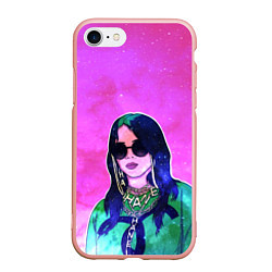 Чехол iPhone 7/8 матовый БИЛЛИ АЙЛИШ, цвет: 3D-светло-розовый