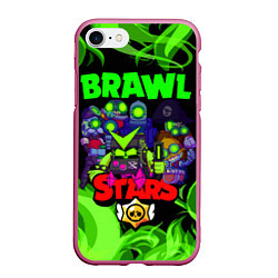 Чехол iPhone 7/8 матовый BRAWL STARS ROBO-TEAM