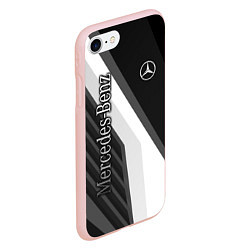 Чехол iPhone 7/8 матовый Mercedes-Benz, цвет: 3D-светло-розовый — фото 2