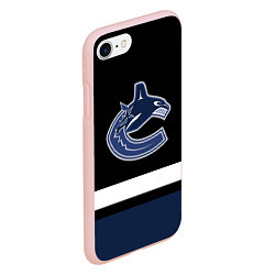 Чехол iPhone 7/8 матовый Vancouver Canucks, цвет: 3D-светло-розовый — фото 2