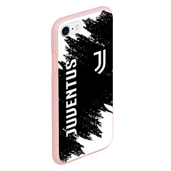 Чехол iPhone 7/8 матовый JUVENTUS, цвет: 3D-светло-розовый — фото 2