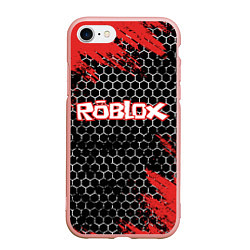 Чехол iPhone 7/8 матовый ROBLOX, цвет: 3D-светло-розовый