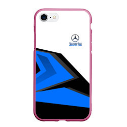 Чехол iPhone 7/8 матовый Mercedes-AMG, цвет: 3D-малиновый