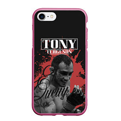 Чехол iPhone 7/8 матовый Tony Ferguson, цвет: 3D-малиновый