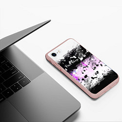 Чехол iPhone 7/8 матовый THREE DAYS GRACE, цвет: 3D-светло-розовый — фото 2