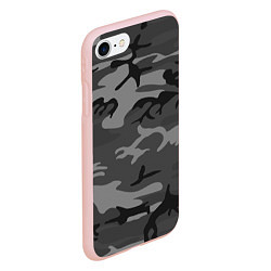 Чехол iPhone 7/8 матовый Военный камуфляж, цвет: 3D-светло-розовый — фото 2