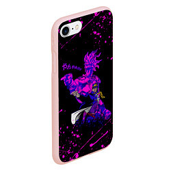 Чехол iPhone 7/8 матовый JOJOS BIZARRE ADVENTURE, цвет: 3D-светло-розовый — фото 2