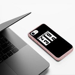Чехол iPhone 7/8 матовый OLDOMETR 30 лет, цвет: 3D-светло-розовый — фото 2