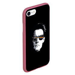 Чехол iPhone 7/8 матовый Twin Peaks, цвет: 3D-малиновый — фото 2