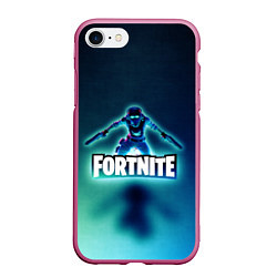 Чехол iPhone 7/8 матовый Fortnite, цвет: 3D-малиновый