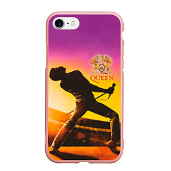 Чехол iPhone 7/8 матовый Queen, цвет: 3D-светло-розовый