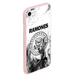 Чехол iPhone 7/8 матовый RAMONES, цвет: 3D-светло-розовый — фото 2