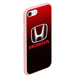 Чехол iPhone 7/8 матовый HONDA, цвет: 3D-светло-розовый — фото 2
