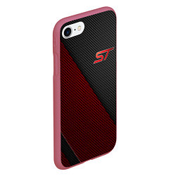 Чехол iPhone 7/8 матовый Ford ST, цвет: 3D-малиновый — фото 2