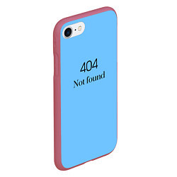 Чехол iPhone 7/8 матовый 404 not found, цвет: 3D-малиновый — фото 2