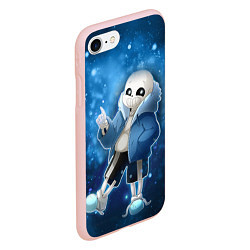 Чехол iPhone 7/8 матовый UNDERTALE, цвет: 3D-светло-розовый — фото 2