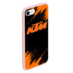 Чехол iPhone 7/8 матовый KTM, цвет: 3D-светло-розовый — фото 2