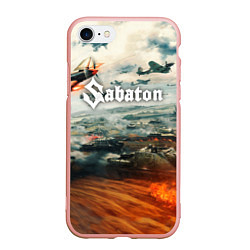 Чехол iPhone 7/8 матовый Sabaton, цвет: 3D-светло-розовый