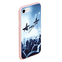 Чехол iPhone 7/8 матовый Алиса, цвет: 3D-светло-розовый — фото 2