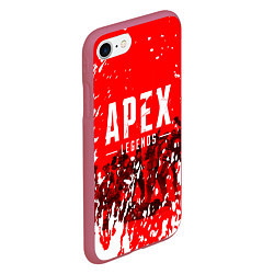 Чехол iPhone 7/8 матовый APEX LEGENDS, цвет: 3D-малиновый — фото 2