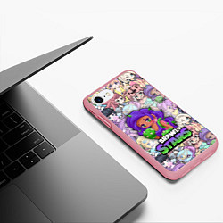 Чехол iPhone 7/8 матовый BrawlStars Girls Oko, цвет: 3D-баблгам — фото 2