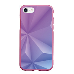 Чехол iPhone 7/8 матовый Геометрический градиент, цвет: 3D-малиновый