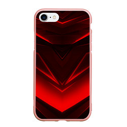 Чехол iPhone 7/8 матовый GEOMETRY STRIPES, цвет: 3D-светло-розовый