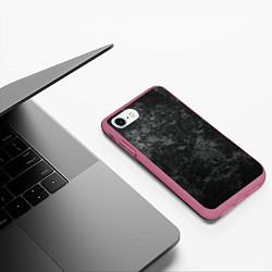 Чехол iPhone 7/8 матовый ГРАНЖ, цвет: 3D-малиновый — фото 2