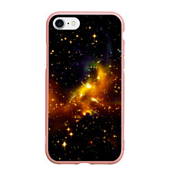 Чехол iPhone 7/8 матовый STARS, цвет: 3D-светло-розовый