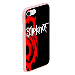 Чехол iPhone 7/8 матовый Slipknot 7, цвет: 3D-светло-розовый — фото 2