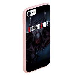 Чехол iPhone 7/8 матовый Resident evil 3 remake, цвет: 3D-светло-розовый — фото 2