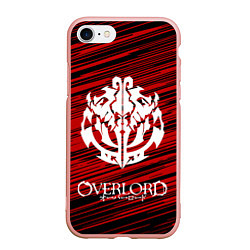 Чехол iPhone 7/8 матовый OVERLORD, цвет: 3D-светло-розовый