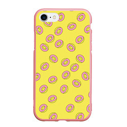 Чехол iPhone 7/8 матовый Пончики Донатс, цвет: 3D-баблгам