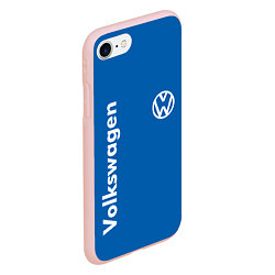 Чехол iPhone 7/8 матовый Volkswagen, цвет: 3D-светло-розовый — фото 2