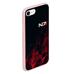 Чехол iPhone 7/8 матовый MASS EFFECT N7, цвет: 3D-светло-розовый — фото 2