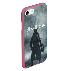 Чехол iPhone 7/8 матовый Bloodborne, цвет: 3D-малиновый — фото 2