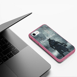 Чехол iPhone 7/8 матовый Bloodborne, цвет: 3D-малиновый — фото 2