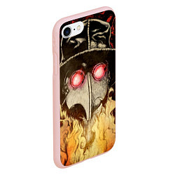 Чехол iPhone 7/8 матовый Чумной доктор Мор, цвет: 3D-светло-розовый — фото 2