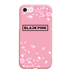 Чехол iPhone 7/8 матовый BLACKPINK, цвет: 3D-светло-розовый