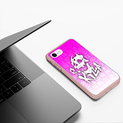 Чехол iPhone 7/8 матовый JOJOS BIZARRE ADVENTURE, цвет: 3D-светло-розовый — фото 2