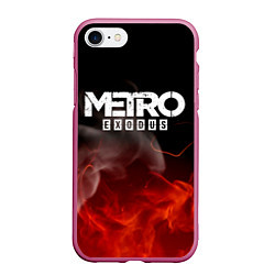 Чехол iPhone 7/8 матовый METRO EXODUS, цвет: 3D-малиновый