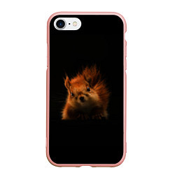 Чехол iPhone 7/8 матовый Белка, цвет: 3D-светло-розовый